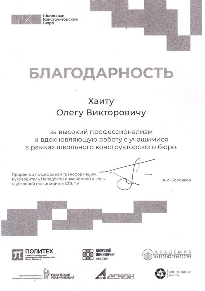 Хаит Олег Викторович 2024-2025